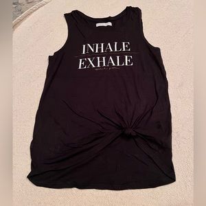 Yoga too “inhale/exhale”